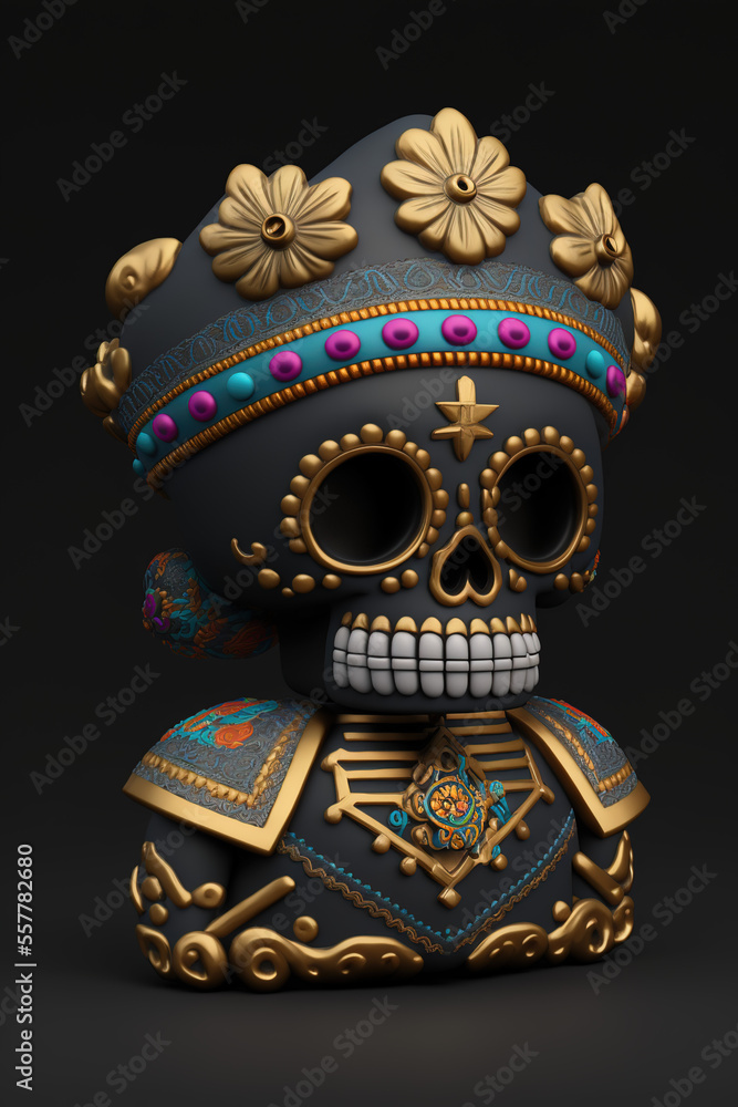 cut mexican skull