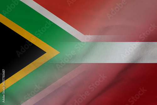 South Africa and Latvia national flag international relations LVA ZAF