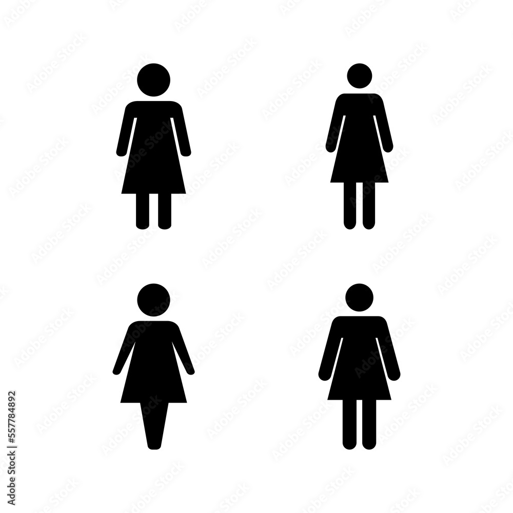 Female icon vector for web and mobile app. woman sign and symbol Female icon vector for web and mobile app. woman sign and symbol