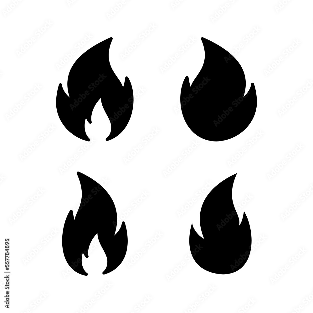 Fire icon vector for web and mobile app. fire sign and symbol Fire icon vector for web and mobile app. fire sign and symbol