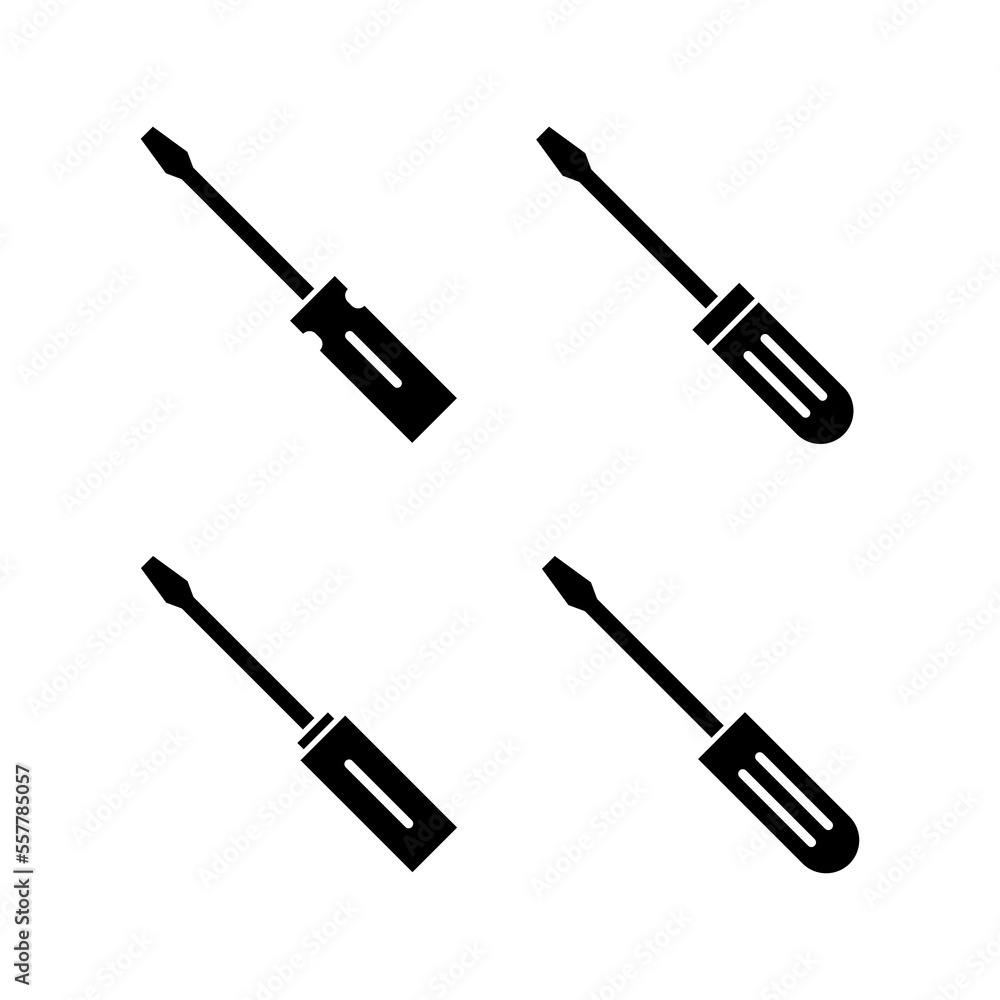 Screwdriver icon vector for web and mobile app. tools sign and symbol Screwdriver icon vector for web and mobile app. tools sign and symbol
