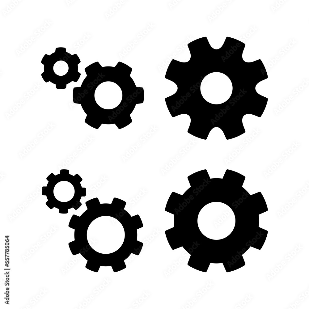 setting Icon vector for web and mobile app. Cog settings sign and symbol. Gear Sign setting Icon vector for web and mobile app. Cog settings sign and symbol. Gear Sign