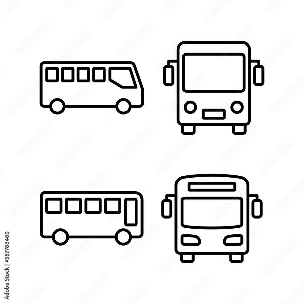 Bus icon vector for web and mobile app. bus sign and symbol. transport symbol Bus icon vector for web and mobile app. bus sign and symbol. transport symbol