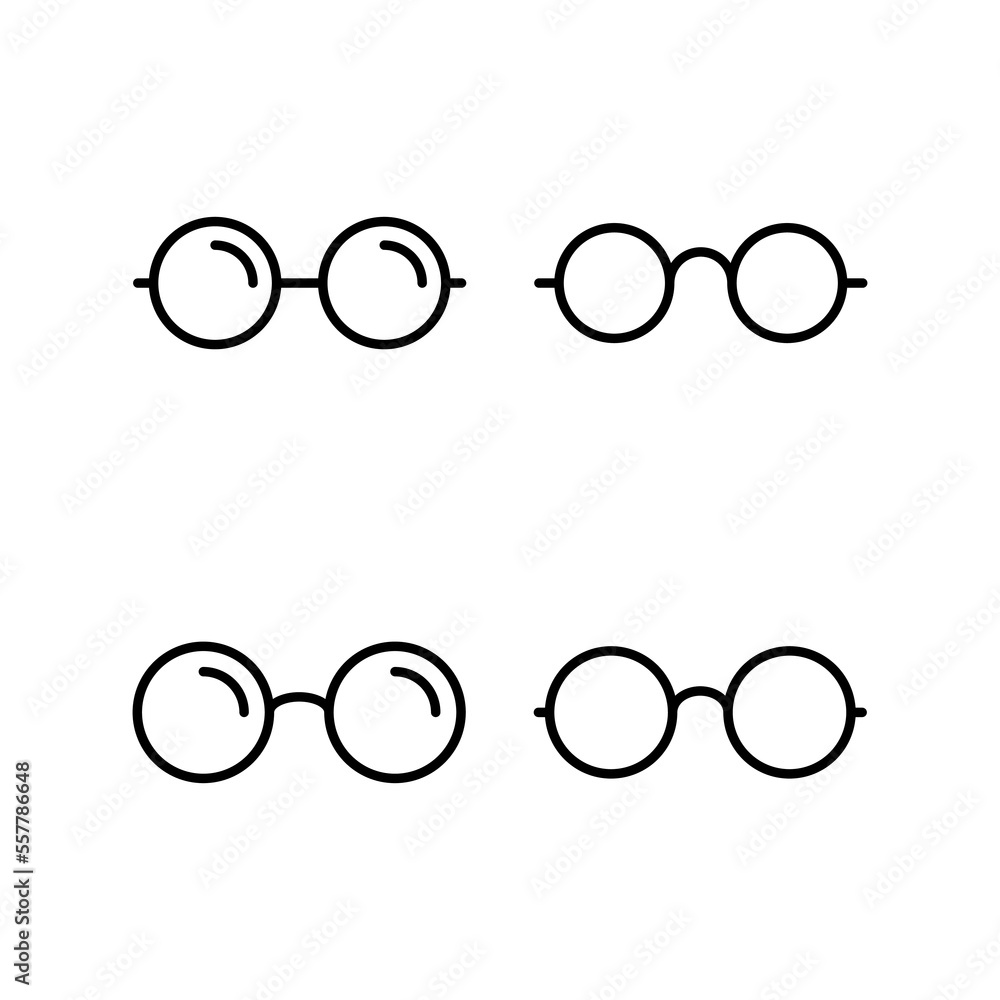 Glasses icon vector for web and mobile app. Glasses sign and symbol