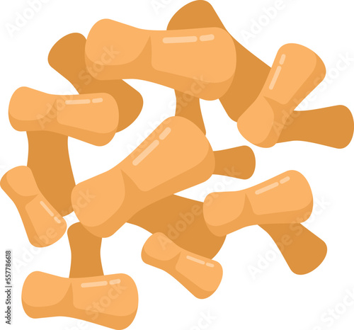 Bacteria probiotic icon flat vector. Gut prebiotic. Microbe bacterium isolated
