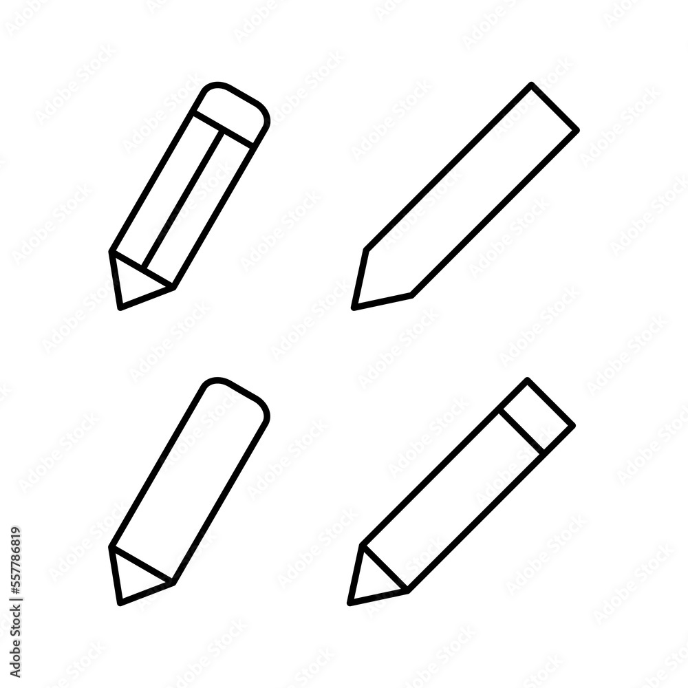 Pencil icon vector for web and mobile app. pen sign and symbol. edit icon vector Pencil icon vector for web and mobile app. pen sign and symbol. edit icon vector