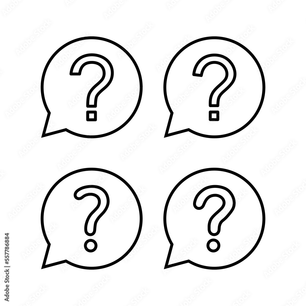 Question icon vector for web and mobile app. question mark sign and symbol Question icon vector for web and mobile app. question mark sign and symbol