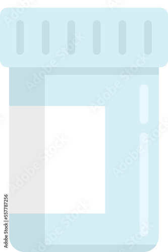 Medical probiotic icon flat vector. Lactobacillus gut. Good bacteria isolated