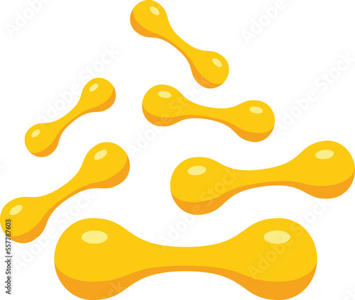 Lactic probiotic icon flat vector. Lactobacillus bacteria. Good microbe isolated