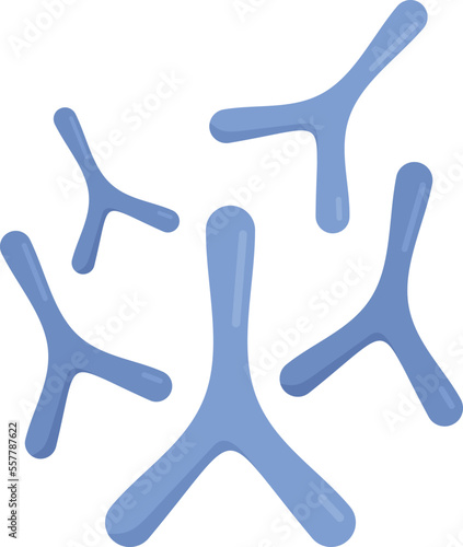 Staphylococcus probiotic icon flat vector. Bacteria lactobacillus. Intestine fermentation isolated