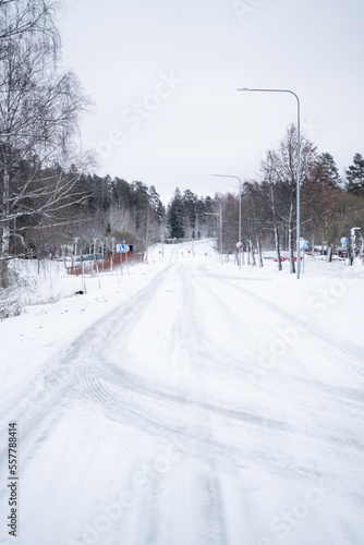 A Perspective of a Lappeenranta City in Finland in Winter.