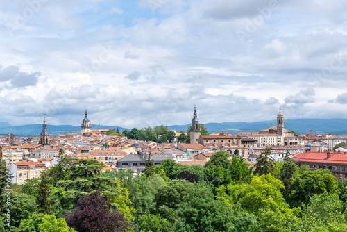 City of Vitoria-Gasteiz. Aerial view of the park of La Florida, Araba