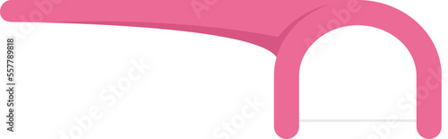 Personal toothpick icon flat vector. Tooth pick. Small dental isolated