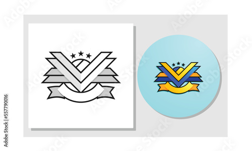 The logo for the volleyball club, the logo has no writing yet