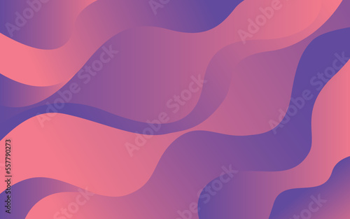 Dynamic gradient waves modern pattern. Groovy textures background. Vector illustration