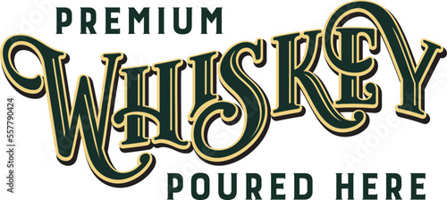 Premium Whiskey Poured Here Bar Sign