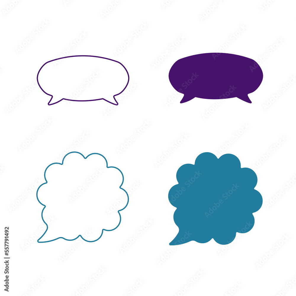 Speech bubbles vector icon set. Line and glyph sign collection for mobile concept and web design. Symbol, logo illustration. Vector graphics Speech bubbles vector icon set. Line and glyph sign collection for mobile concept and web design. Symbol, logo illustration. Vector graphics
