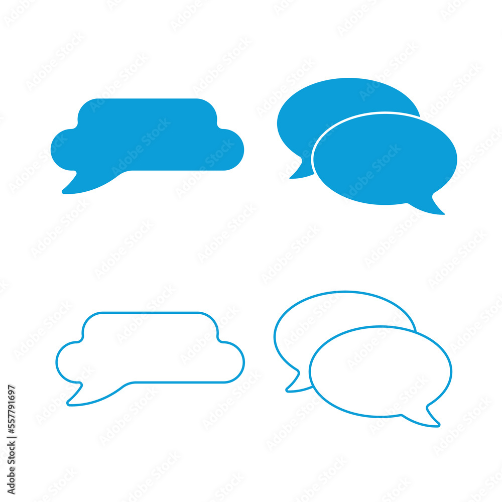 Speech bubbles vector icon set. Line and glyph sign collection for mobile concept and web design. Symbol, logo illustration. Vector graphics Speech bubbles vector icon set. Line and glyph sign collection for mobile concept and web design. Symbol, logo illustration. Vector graphics