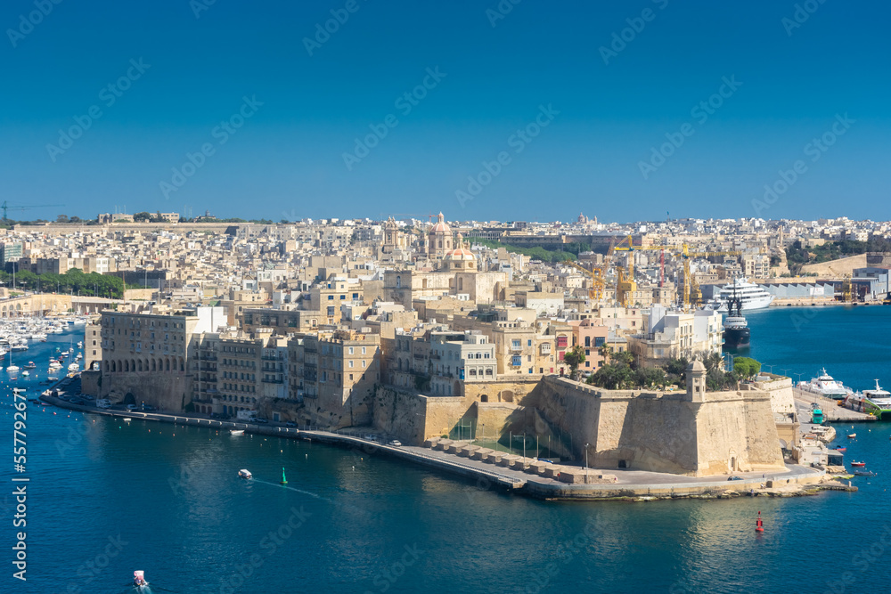 Cityscape of Birgu,  one of the Three Cities of Malta