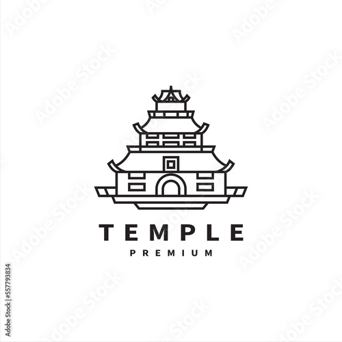 temple icon logo design inspiration