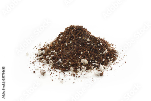 Germination media soilless growing mix of coconut coir vermiculite and perlite photo