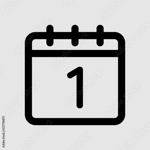 First date icon in line style, use for website mobile app presentation