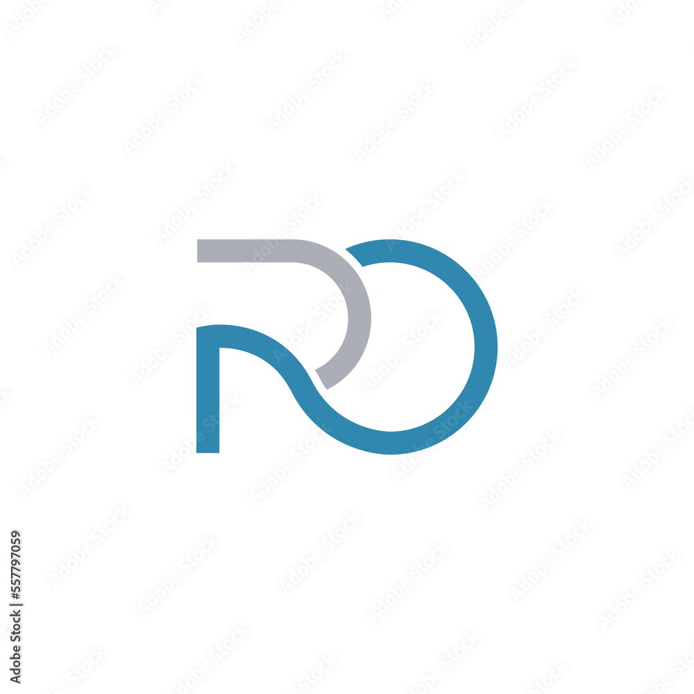 Alphabet RO or OR illustration vector logo template sign Alphabet RO or OR illustration vector logo template sign