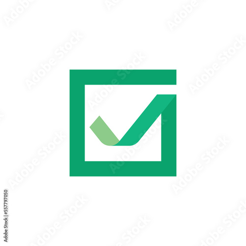 Free Download Eco tick sign logo icon design template element - GFXLoad