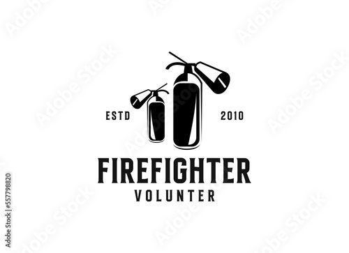 Fire department logos, modern and vintage style logo
