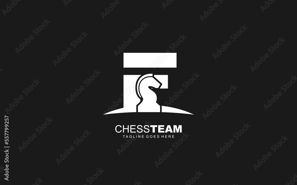 F logo CHESS for branding company. HORSE template vector illustration for your brand. F logo CHESS for branding company. HORSE template vector illustration for your brand.