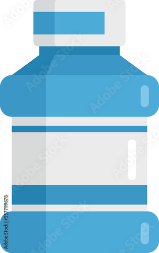 Fresh mouthwash icon flat vector. Dental wash. Oral mint isolated