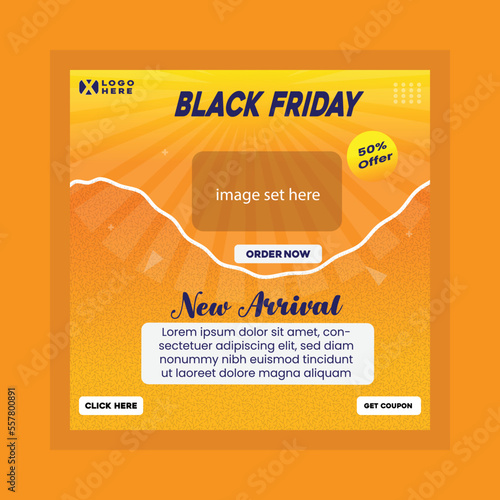 new arrival fashion bag social media facebook instagram post template eps vector 