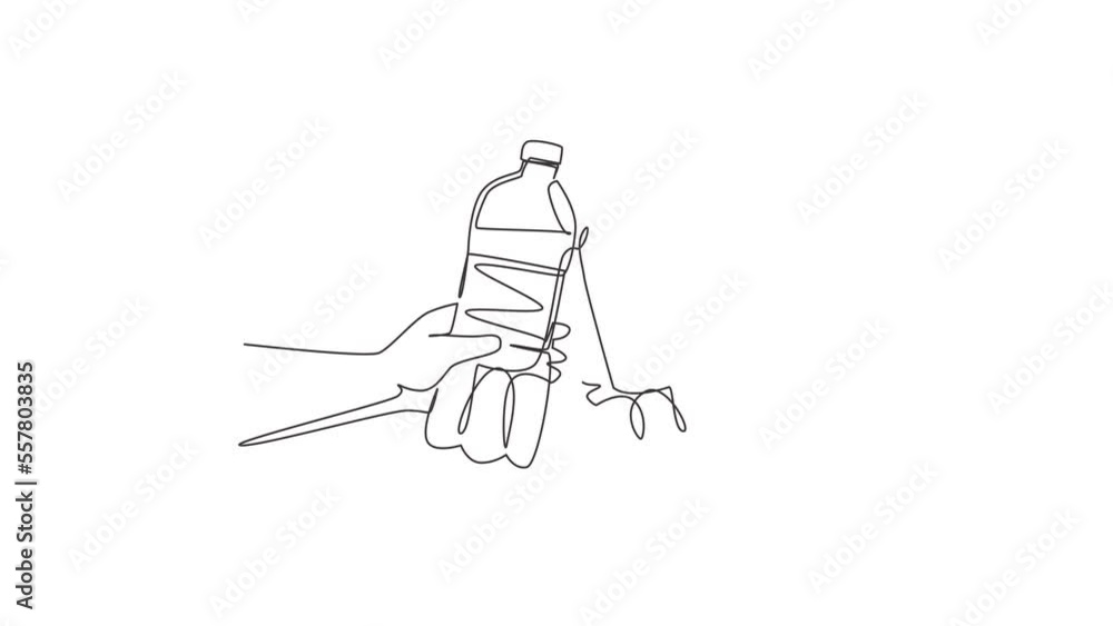 Animated self drawing of continuous line draw Cheers. Couple cheering with fresh water bottle after successful workout training at outdoor park in evening summer. Full length single line animation Animated self drawing of continuous line draw Cheers. Couple cheering with fresh water bottle after successful workout training at outdoor park in evening summer. Full length single line animation