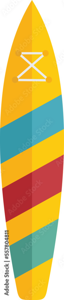 Sup board icon flat vector. Surf stand. Water beach isolated Sup board icon flat vector. Surf stand. Water beach isolated