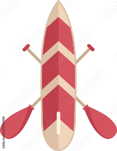 Sup surf icon flat vector. Paddle board. Lake surfer isolated