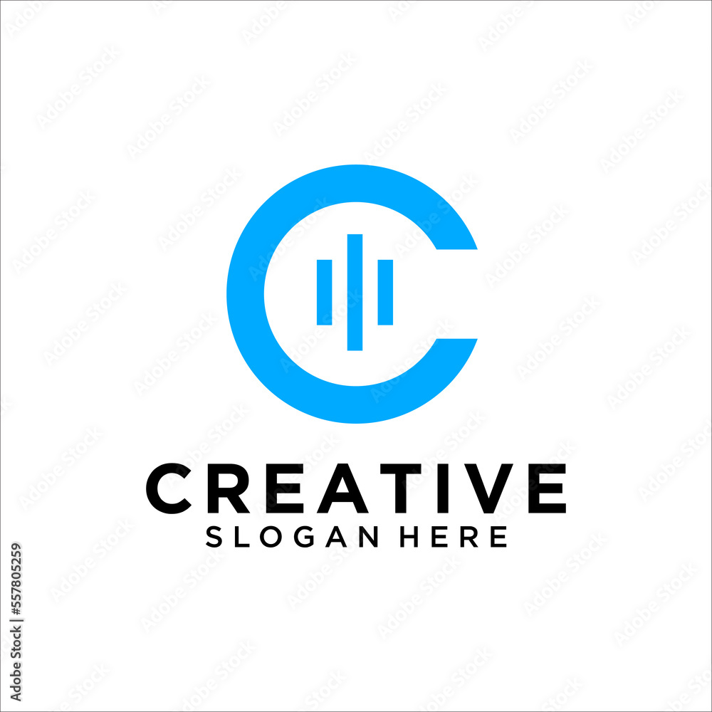 C Letter Logo Design Template
