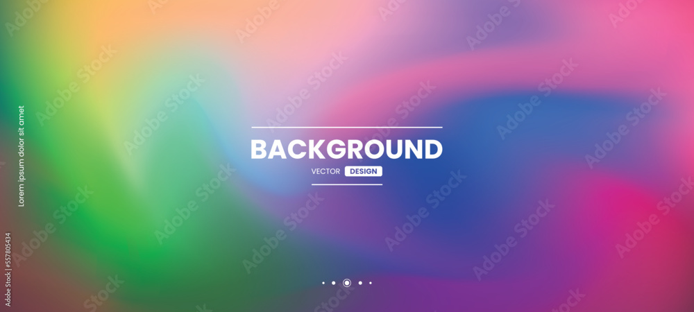 Trendy summer fluid gradient background, colorful abstract liquid 3d shapes. Futuristic design wallpaper for banner, poster, cover, flyer, presentation, advertising, landing page and website template