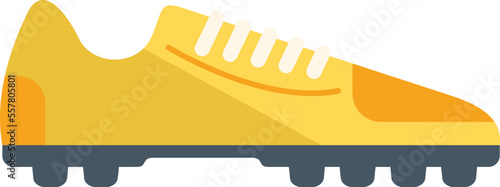 Soccer shoe icon flat vector. Football boot. Sport pair isolated