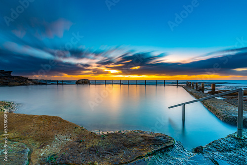 Sunrise, Mahon Pool, Maroubra, NSW photo