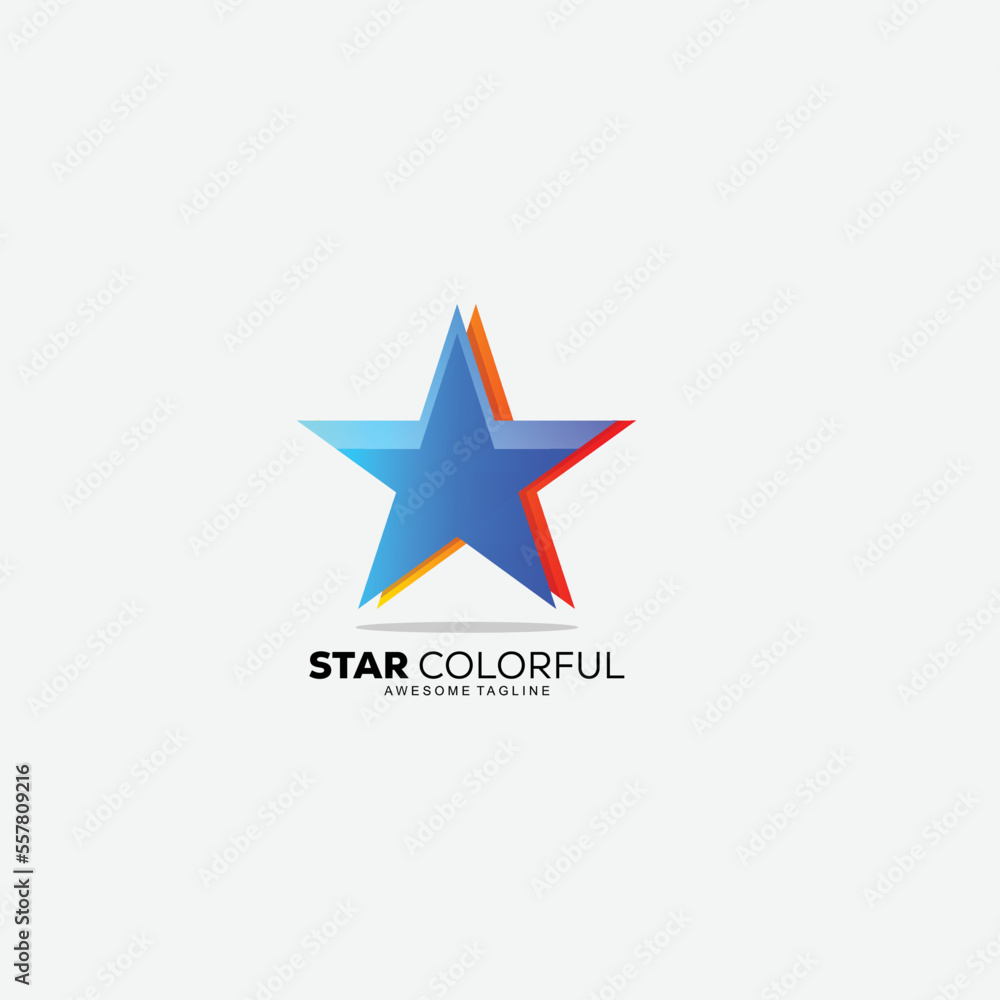 star logo colorful icon template illustration star logo colorful icon template illustration