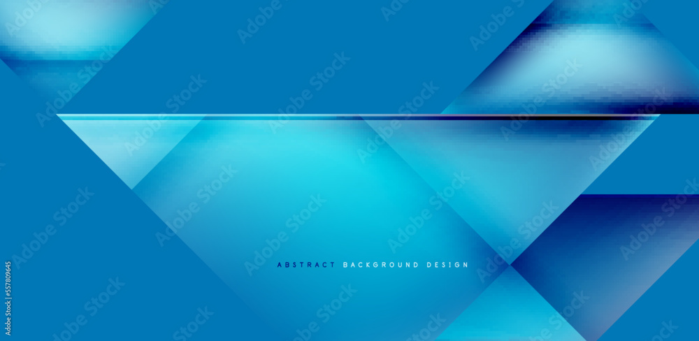 Fototapeta premium Dynamic triangle design with fluid gradient colors abstract background