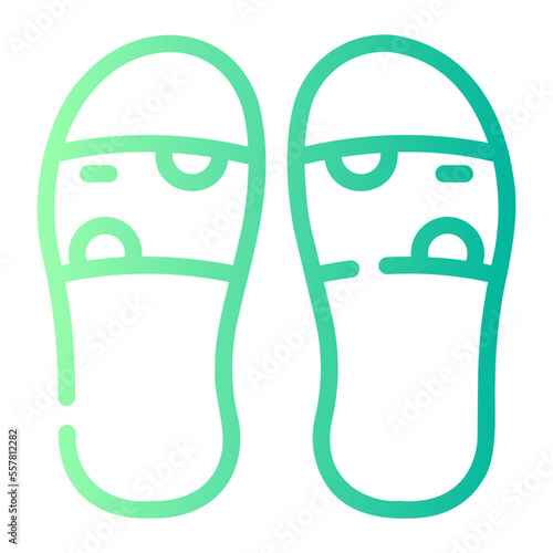 slippers gradient icon