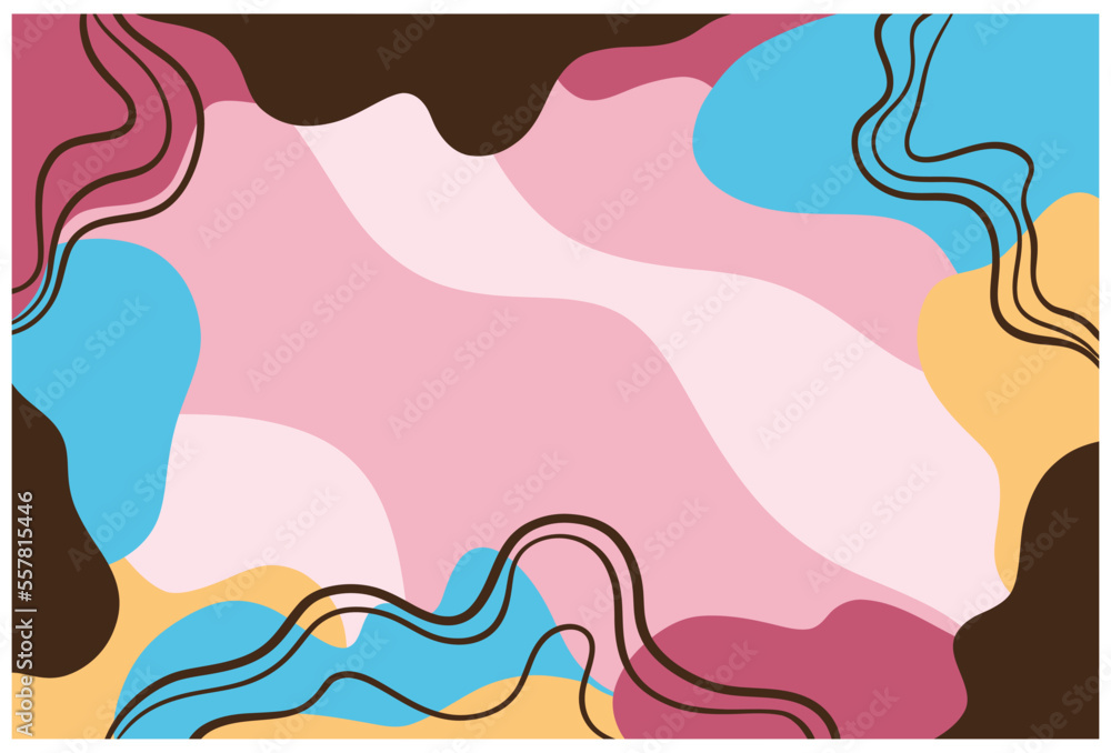 background with waves and flowers background with waves and flowers
