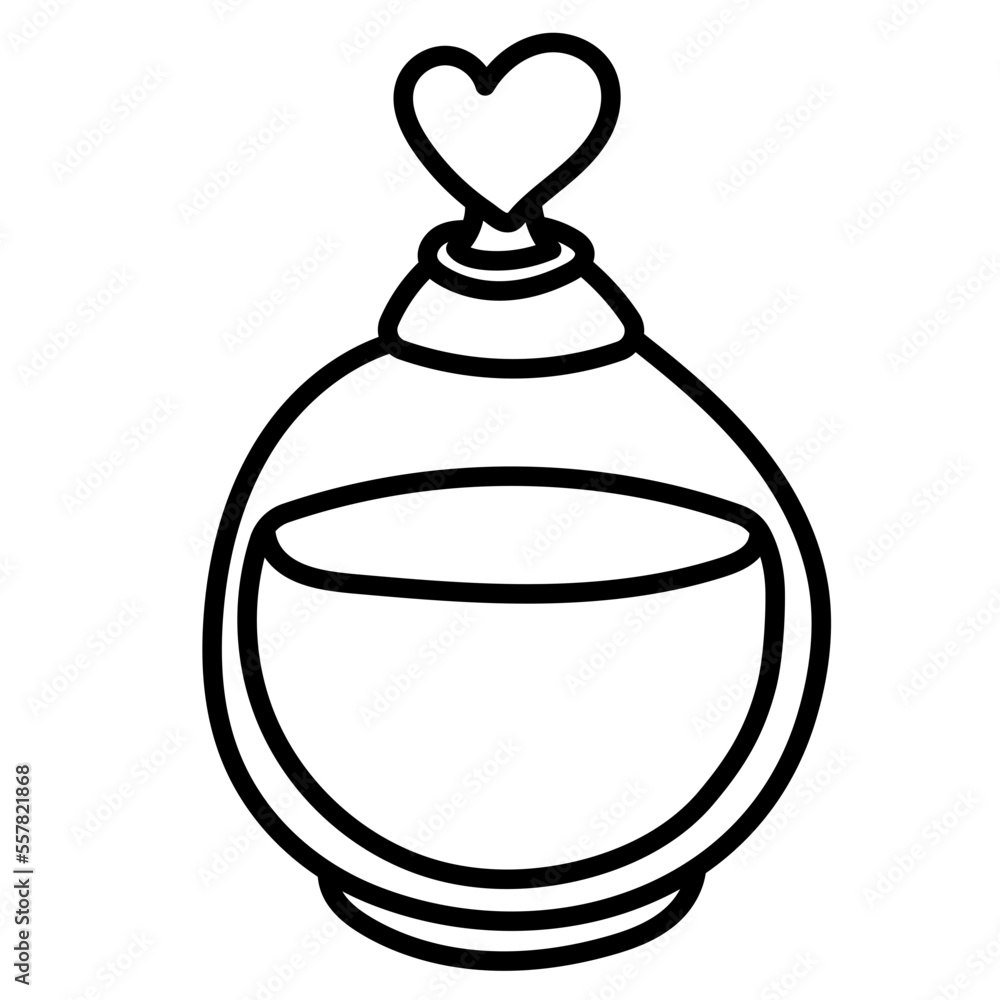 Obraz premium Perfume line icon