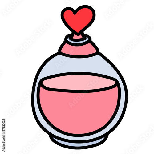 Perfume filled outline icon