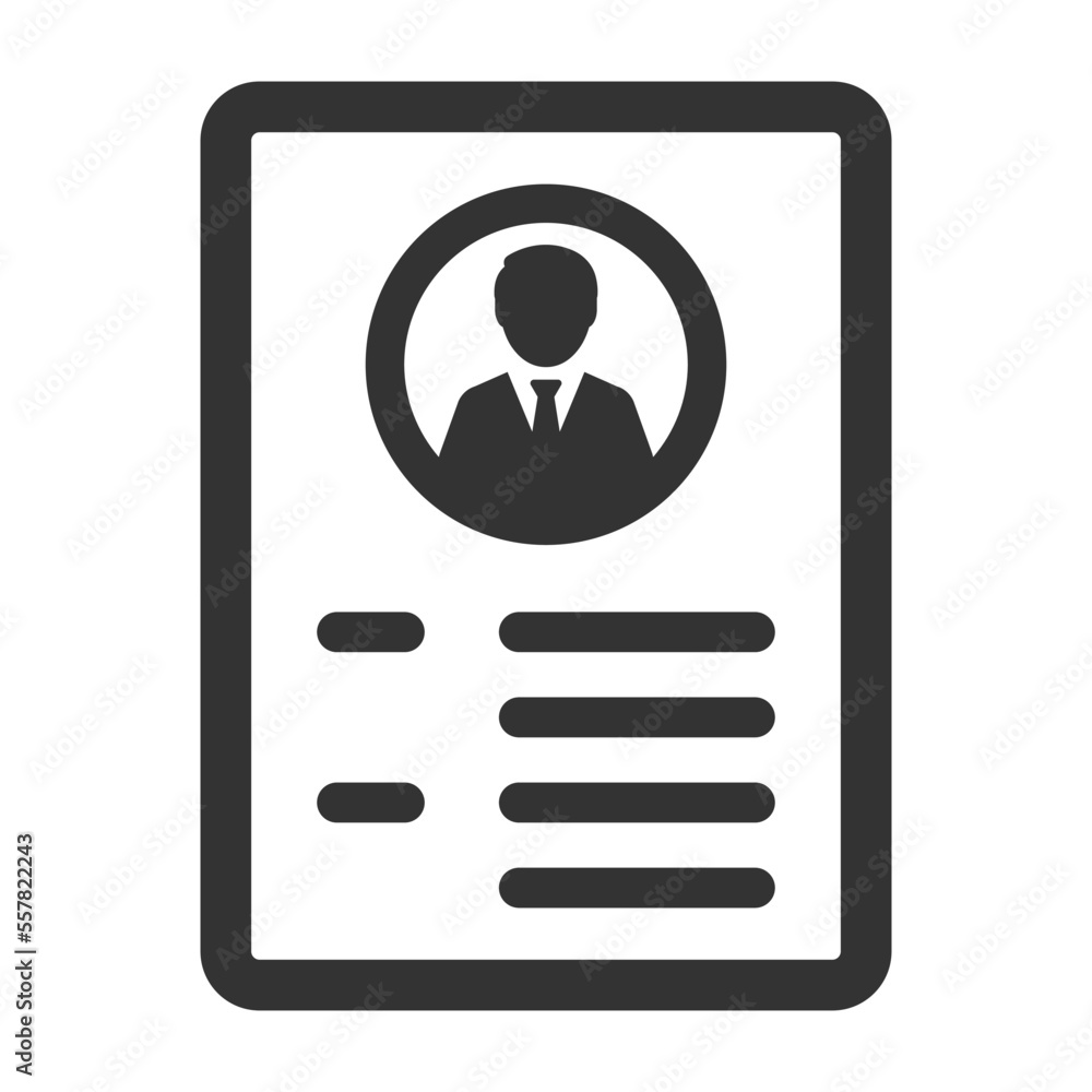 Curriculum vitae icon Curriculum vitae icon