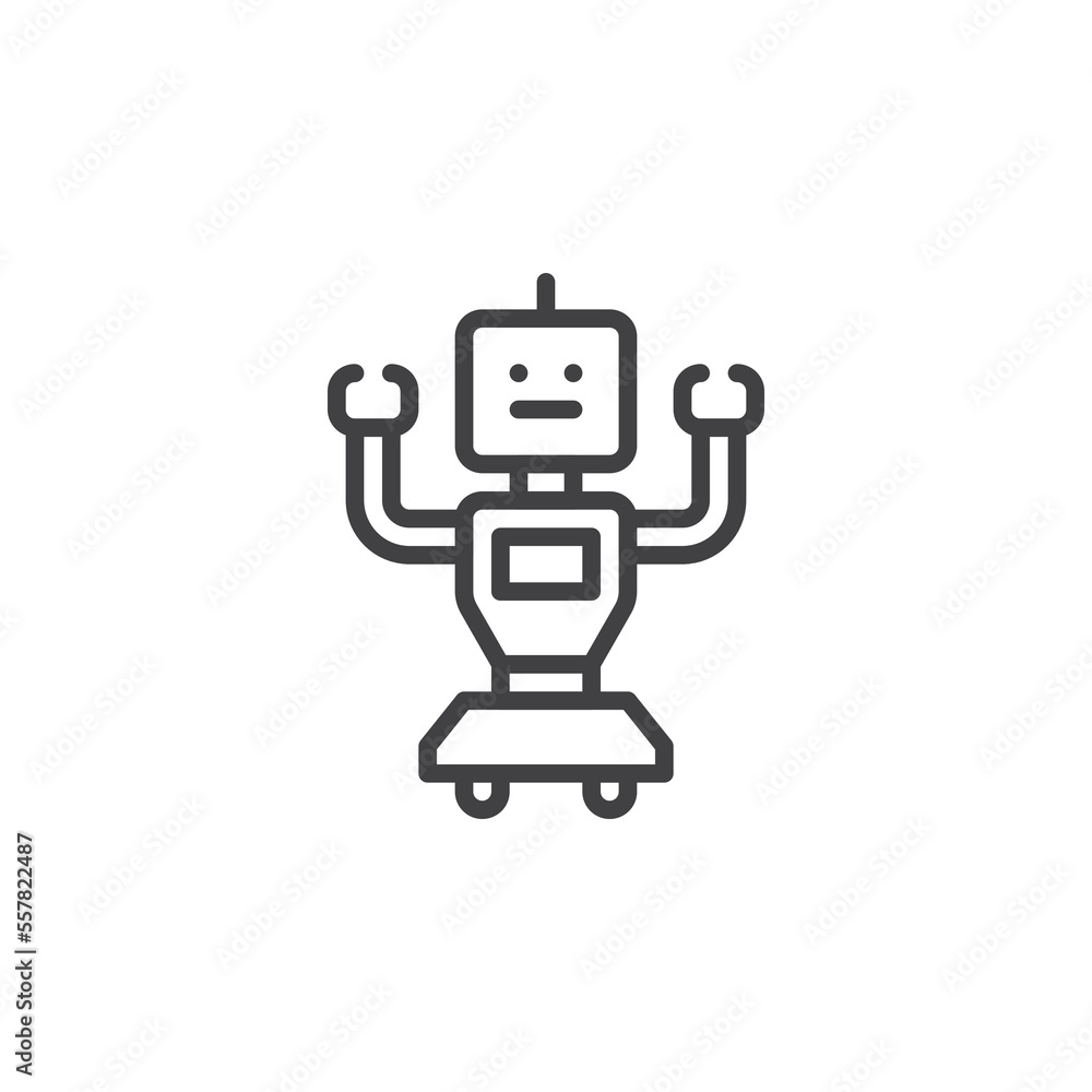 Robot line icon Robot line icon