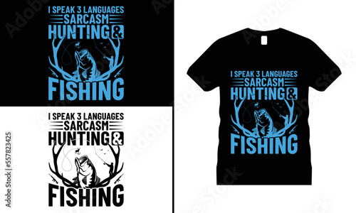 Fishing Lover T-shirt Design vector. Use for T-Shirt, mugs, stickers, Cards, etc.