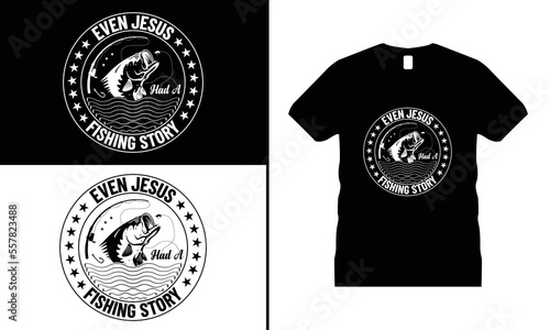 Fishing Lover T-shirt Design vector. Use for T-Shirt, mugs, stickers, Cards, etc.