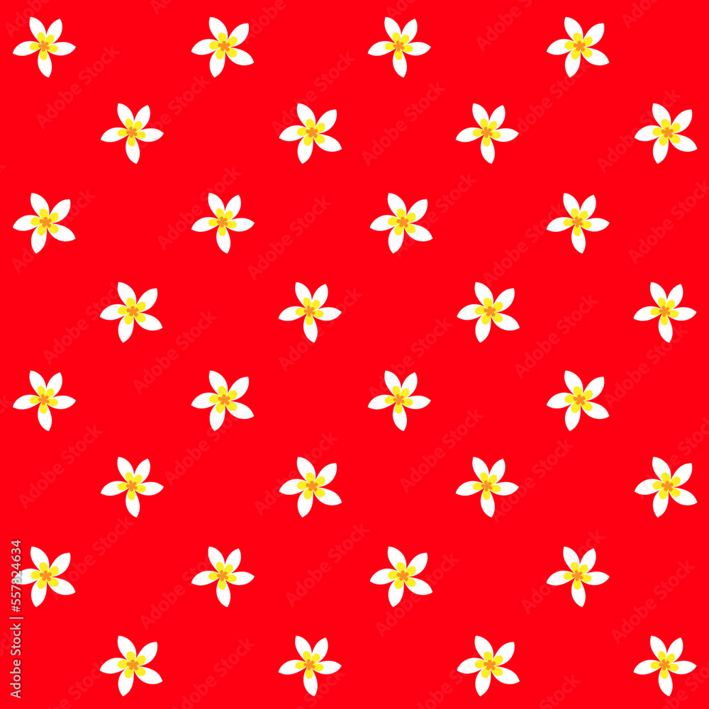 Bali Floral Seamless Pattern - Balinese Plumeria Bali Floral Seamless Pattern - Balinese Plumeria